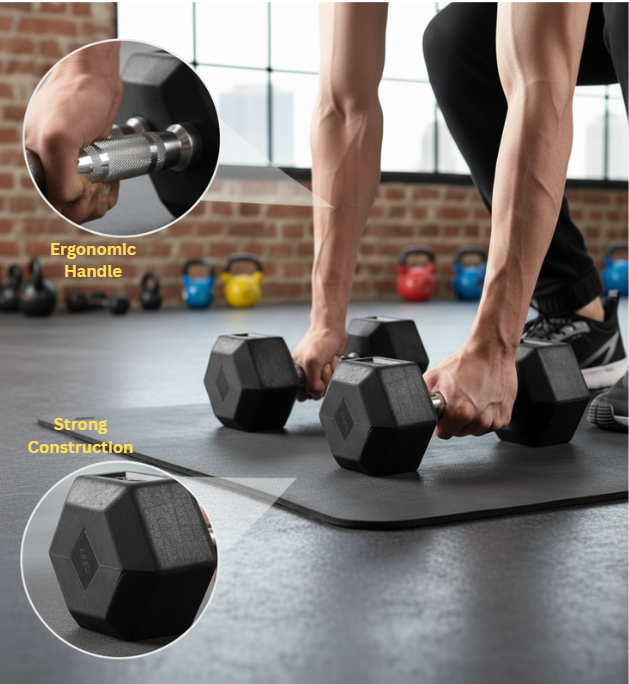 Hustler PVC Dumbbell Set | Fixed Weights | Full Body Workout